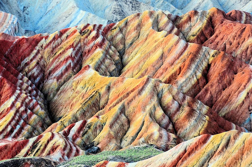 کوه های رنگارنگ، گانسو، چین