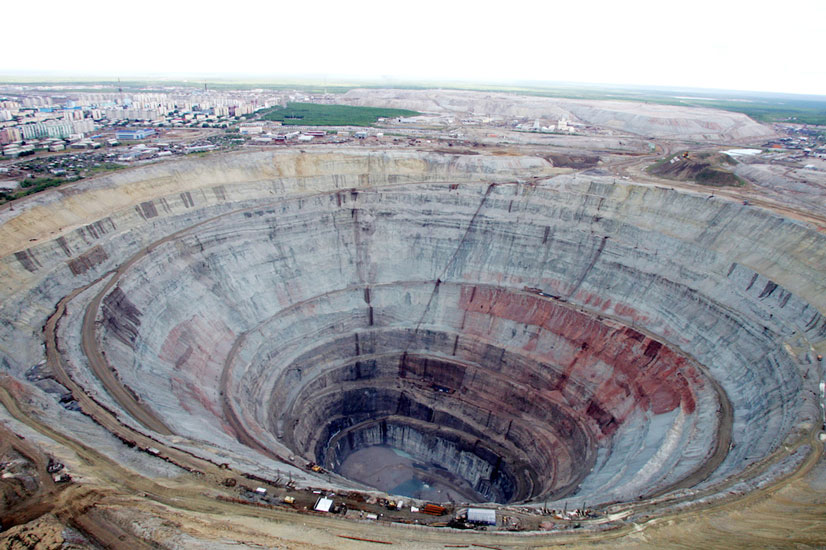 معدن الماس میرنی، روسیه
